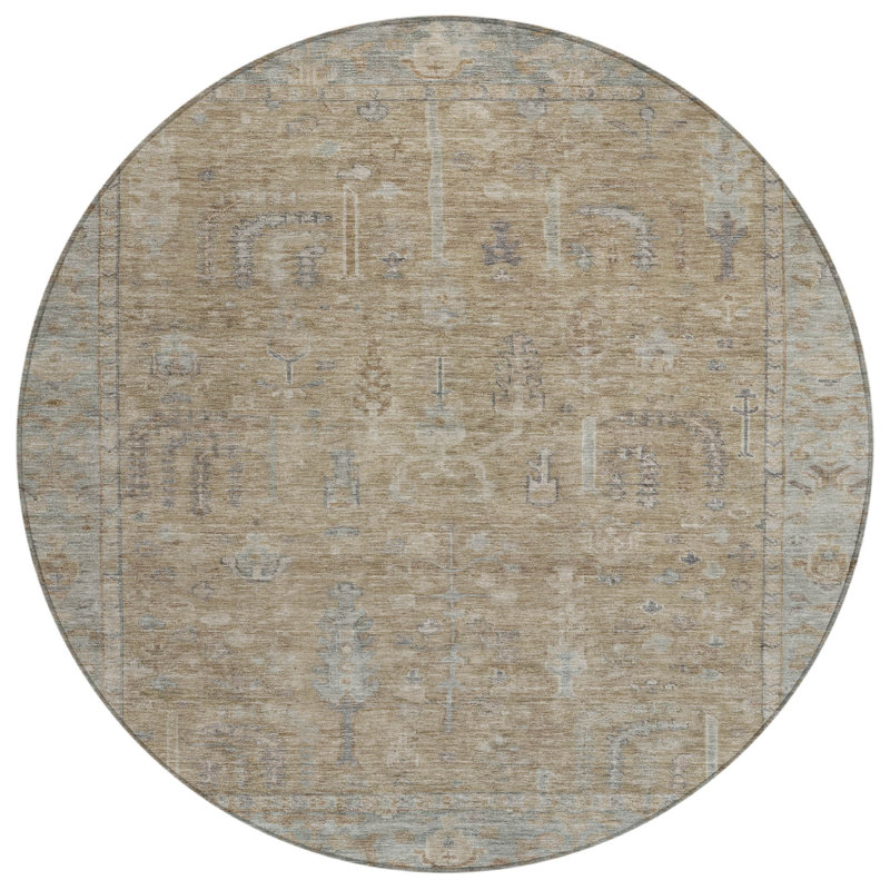 Tapis rond 8 po