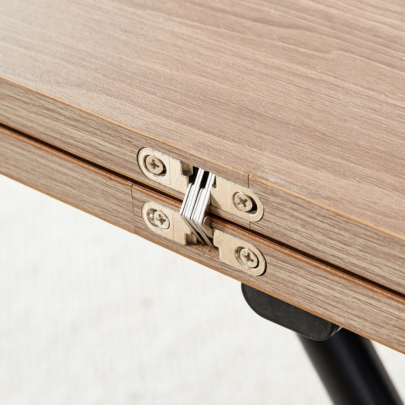 Table multifonctionnelle avec bureau de 0,8 po et hauteur réglable, jumelée à 4 chaises en tissu gris foncé à des fins diverses