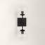Sutton Place 2 - Light Dimmable Black Armed Sconce