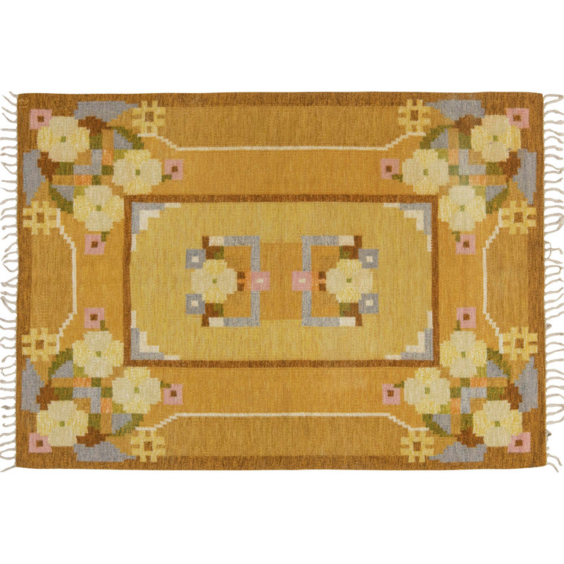 Vintage One-of-a-Kind Rectangle 5'6" X 7'8" Flatweave Area Rug