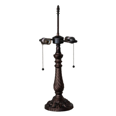 Base de lampe en métal caduque