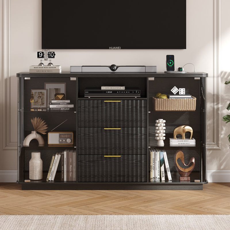 135cm Sideboard, Black