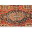 One-of-a-Kind 8'2" X 10'2" 1900s Wool Area Rug in Red/Brown/Blue