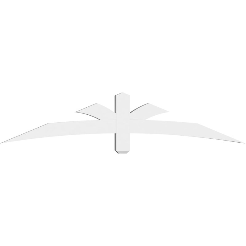 Support pour pignon Davenport, H 15 po x l 72 po (pas: 5/12), P 4 po x F 4 po, PVC