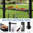 8' x 5' Grill Gazebo, 2-Tier Grill Gazebo, Outdoor BBQ Gazebo Canopy with 2 LED Lights, Double Roof BBQ Gazebo Shelter for Patio, Backyard and More-108786908