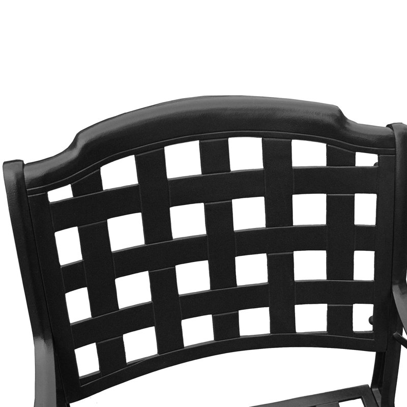 Seine Outdoor Dining Armchair, Black