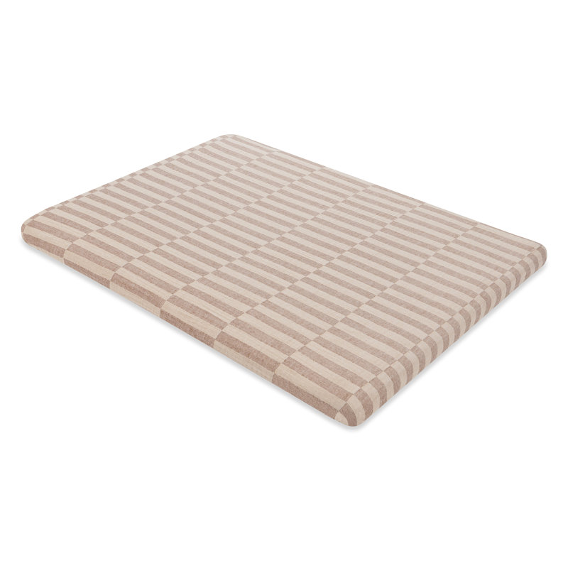 Cocoa Stripe Muslin All-Stages Midi Crib Sheet