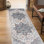 Miranda Traditional Medallion Durable Performance Blue/Gray Area Rug