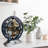 Desk wooden Clock Round 10 inches with Real Moving Gears (Transformable into a Wall Clock - detachable base) Canada Collection-1049897923