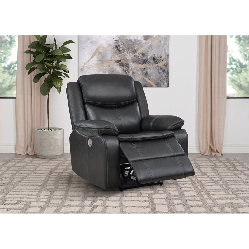Fauteuil inclinable électrique Salerno, Gris foncé