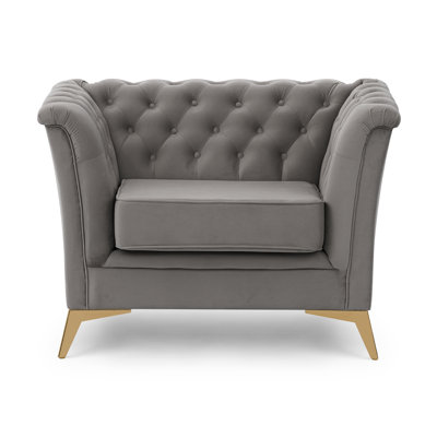 Whitby Velvet Chesterfield Chair