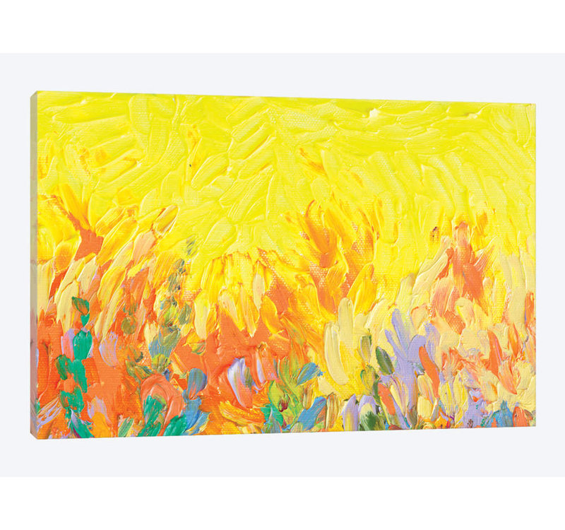 « ym 107 » par iris scott abstracts, impression sur toile, H 18 po x l 26 po x P 1,5 po, Toile tendue, Pas de tapis