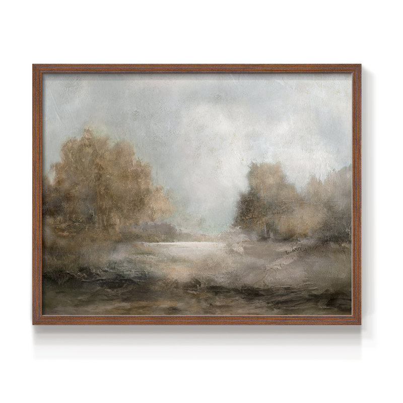Creekside Stillness -Framed Print - Restickable, Walnut, 22" H x 28" W