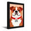 Animaux, bouledogue avec collier rouge et étiquette en os-2133711243-2133711240-2133711241
