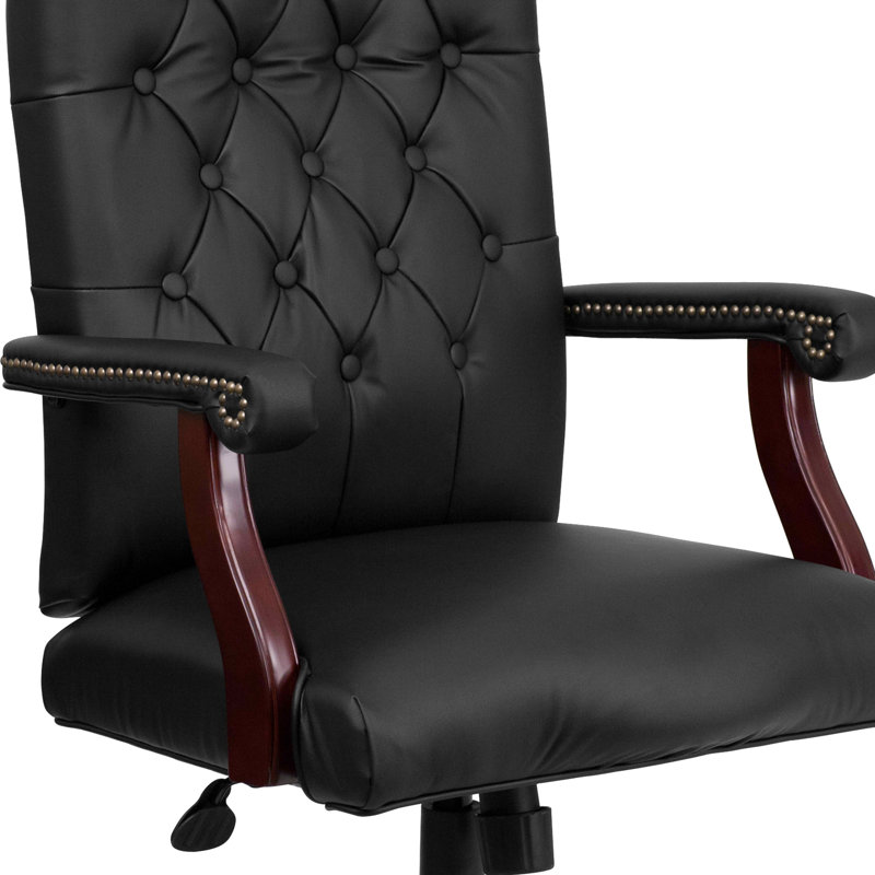 Martha Washington Executive High-Back Black LeatherSoft Swivel Chair