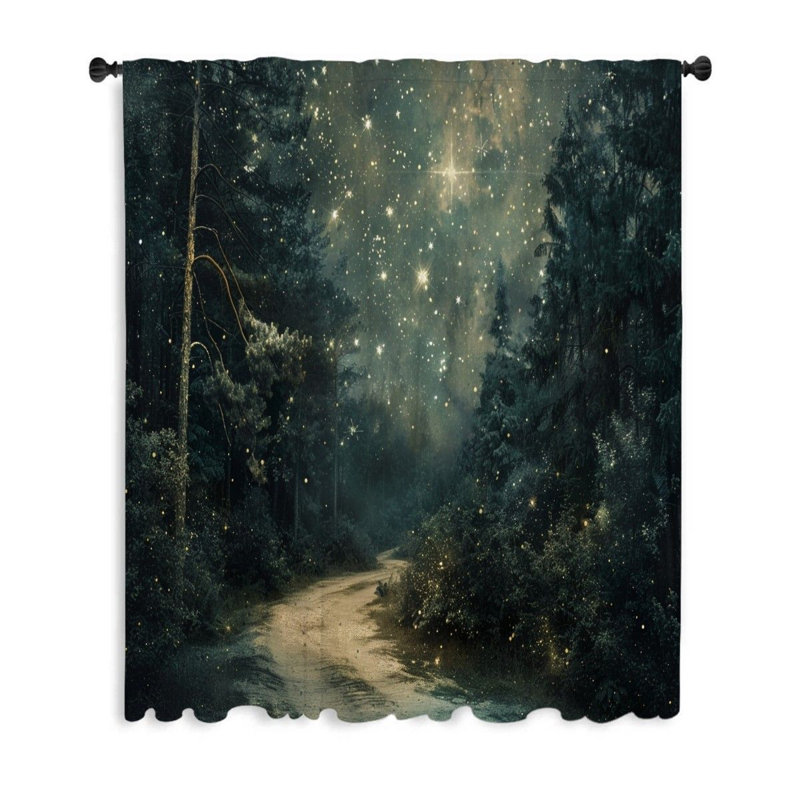 Rideau occultant en polyester Elburt, L 50 po x L 96 po