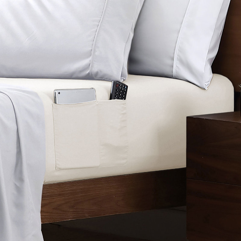 Drap-housse Swift Home Smart - microfibre Essential 1800 Series - convient aux matelas jusqu'à 14 po d'épaisseur - rangement pratique, pêche, durable, facile d'entretien