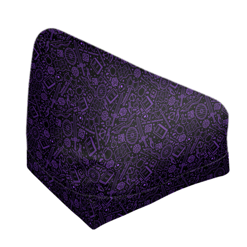 Sac de pois Leffel, Pas de bourre, Noir / mauve, H 120 po x L 2 po x P 60 po