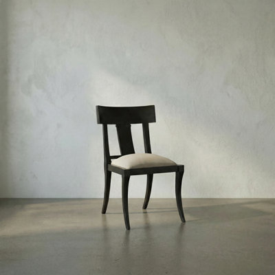 Athena 20.5'' H Fabric Upholstered Mahogany Side Chair