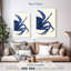 Crabe Brampt contrastant en bleu marine B-108249152