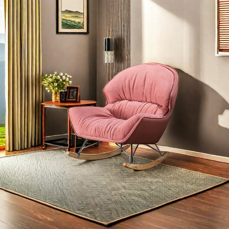 Chaise berçante décontractée Fashion Creative Home, Rose
