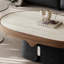 Ensemble de table basse ovale Rockboard et verre