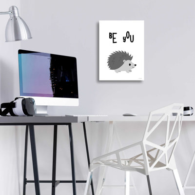 «Be You Hedgehog» par Seven Trees Design, art mural en verre acrylique