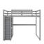 Lit mezzanine double avec garde-robe, tablettes et éclairage à DEL-933831822