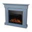 Crawford 48" Slim Electric Fireplace in Aged Denim by Real Flame