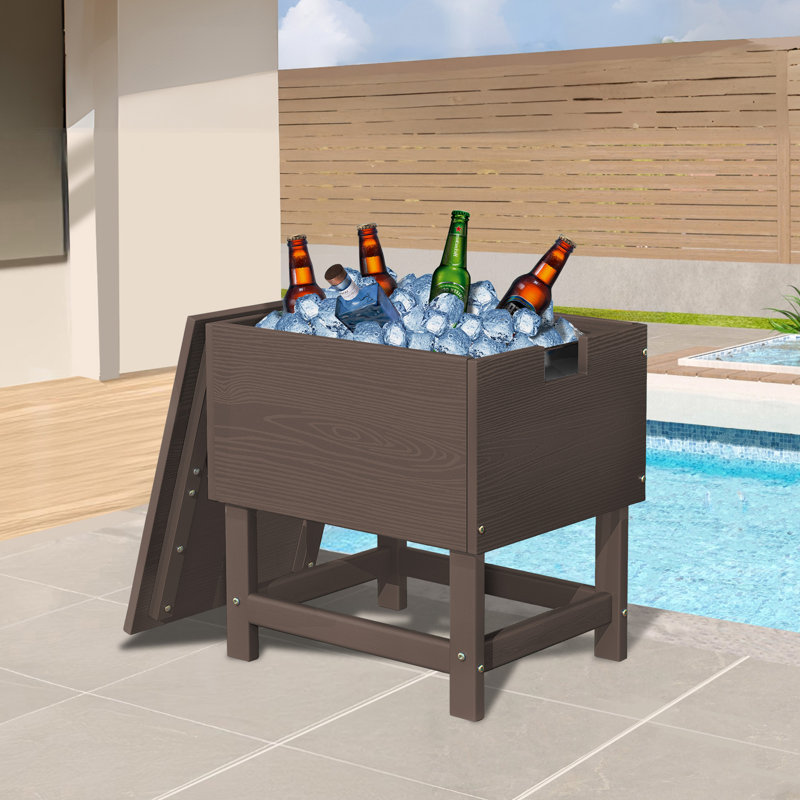 30 pte Table d'appoint Patio, Brun