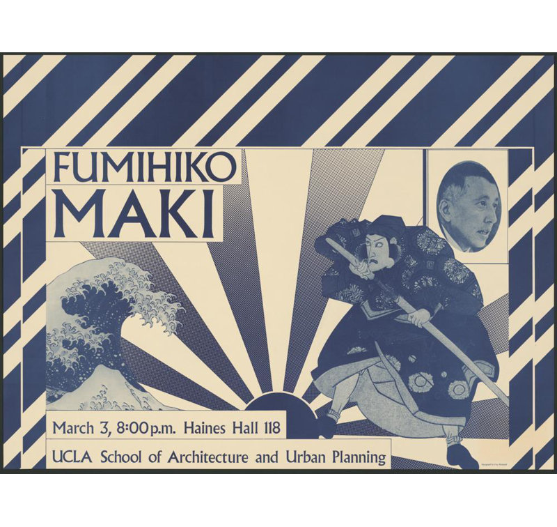 "Fumihiko Maki, March 3, 8;00 P.M. … Ucla School of Architecture and Urban Planning" by  Coy Howard - Gallery Wrap Canvas Wall Art