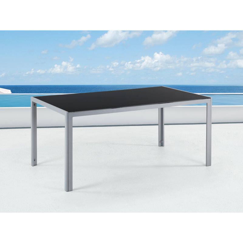 Aluminium Dining Table, Black
