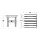 Square 18" Folding Side Table