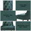 Ensemble de 2 chaises d'appoint en velours vieilli Farren-1421507477