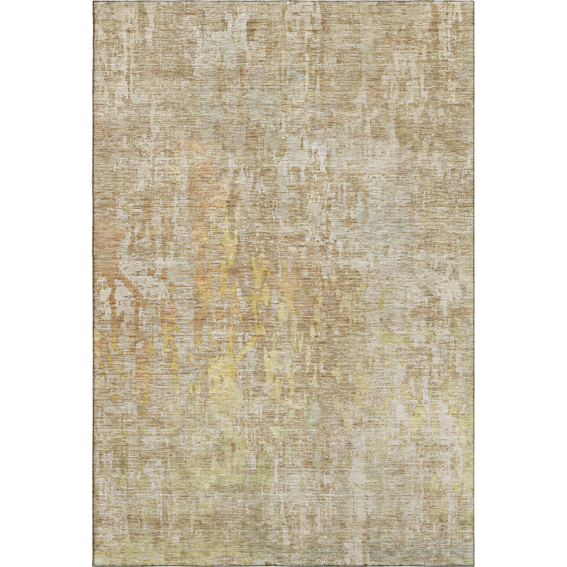 Premium Machine Washable Kelton AMF1237 Modern Rug, Rectangle 9' x 12'