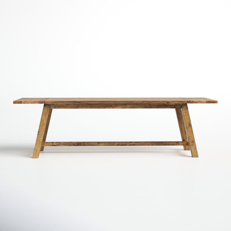 Maxine Extendable Pine Dining Table, Gold