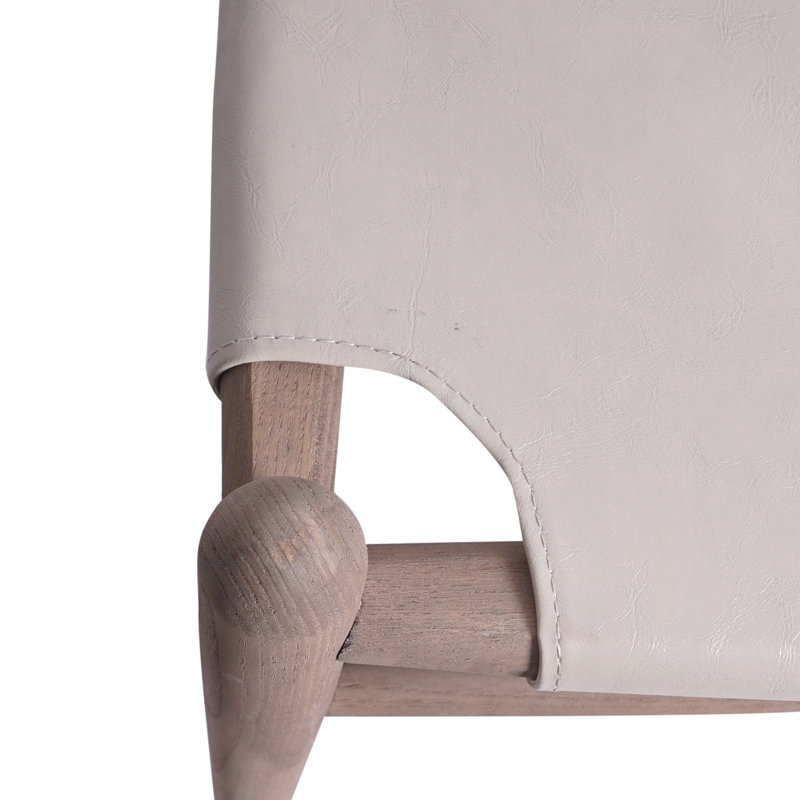 Inderjeet Side Chairs in Antique Natural, White, Light Brown