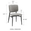 Chaise de salle à manger rembourrée à dossier Inola-474076251