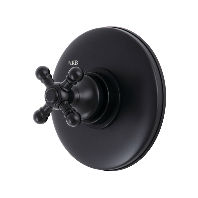 Kingston Brass Vintage Single-Handle Volume Control, Matte Black