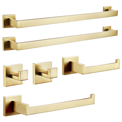 6-Piece Bathroom Towel Holder Set