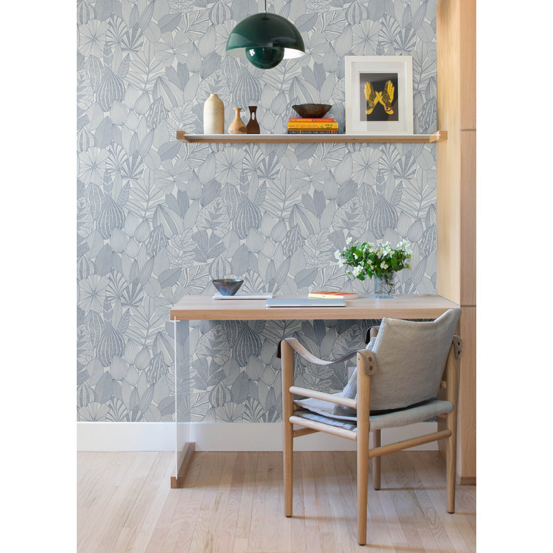 Mathias Green Botanical Wallpaper, Blue