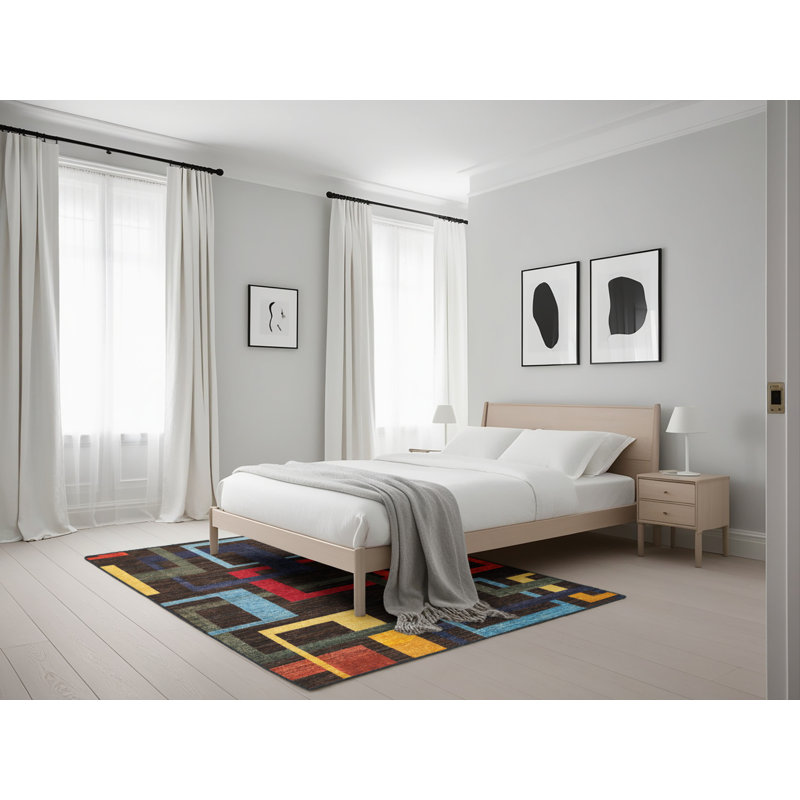 Alyonna Abstract Indoor Rug, Rectangle 5' x 7'