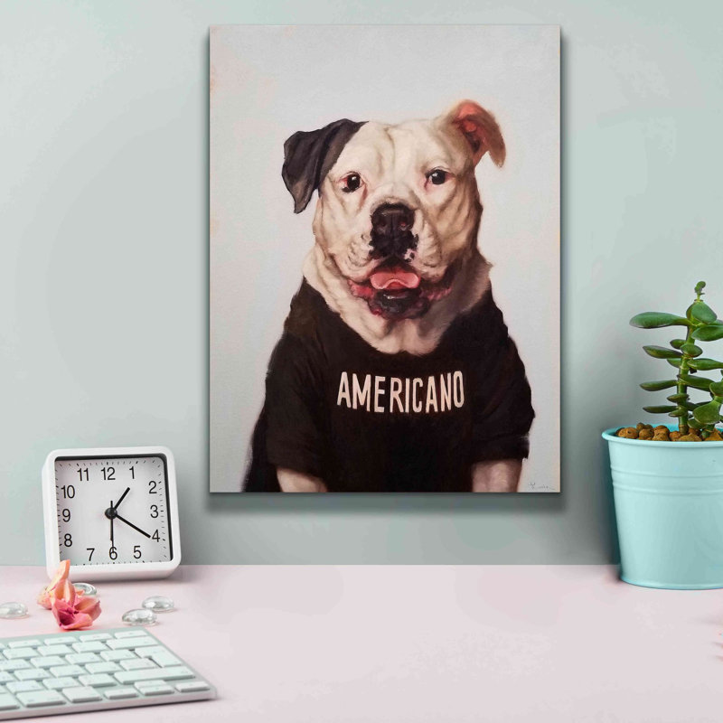 'Americano' by Lucia Heffernan, Canvas Wall Art, 16" H x 12" W x 0.75" D