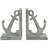 Marble Non-Skid Bookends