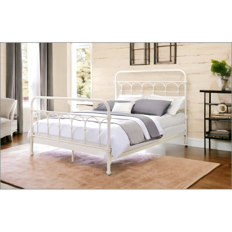White Finish Full Bed