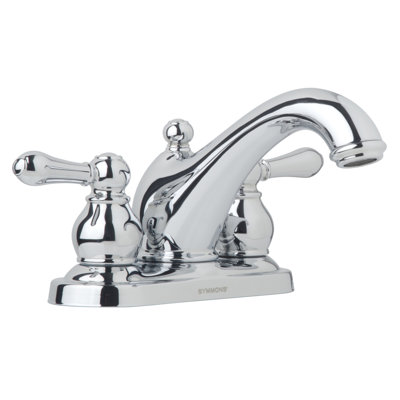Allura 4 Inch Centerset Two Handle Bathroom Faucet with Drain Assembly (1.2 GPM)