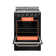 Prestige 23.5" 4 burner 2.3 cu. ft. Freestanding Gas Range with Convection Oven