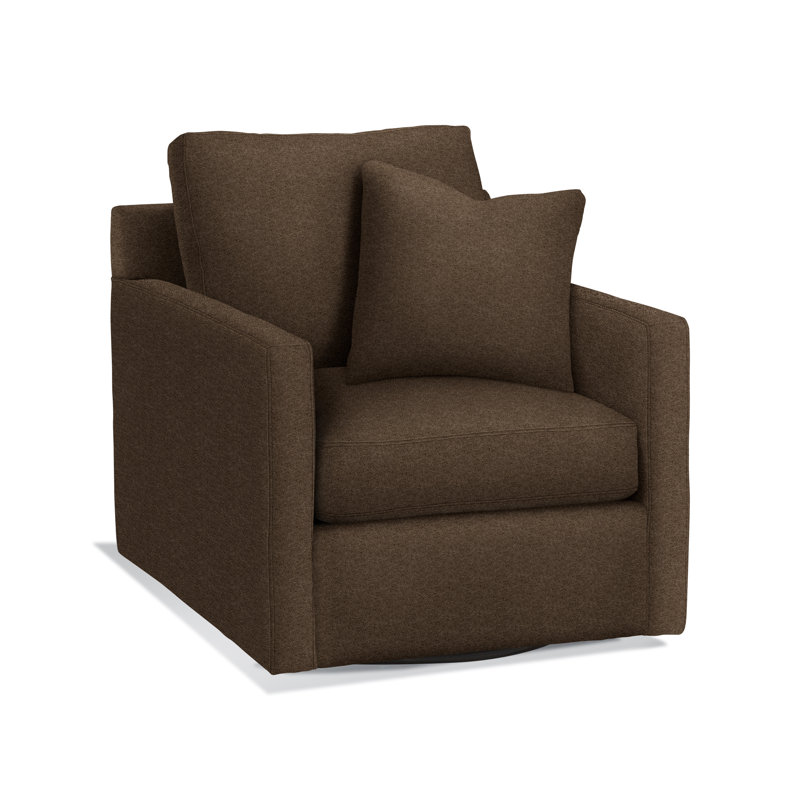 Bel-Air Upholstered Swivel Armchair, Elite Chocolate; 0321-72