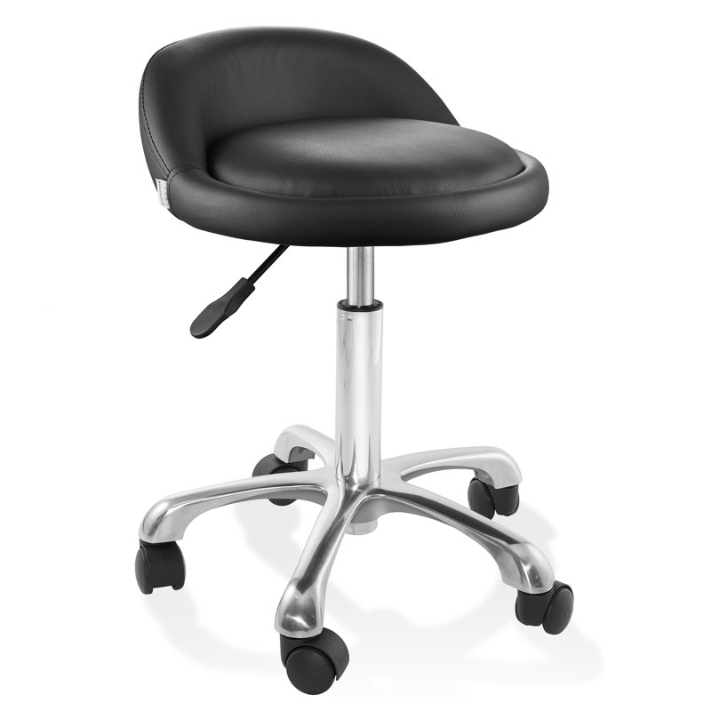 Height Adjustable Lab Stool, Black