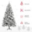 Grand arbre de Noël artificiel enneigé enneigé